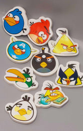 Angry Birds Die Cut Character Erasers Fancy Pencil Eraser Gift for Kids